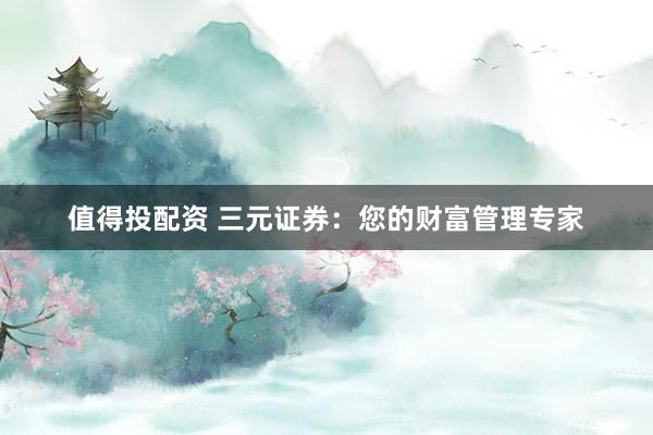 值得投配资 三元证券：您的财富管理专家